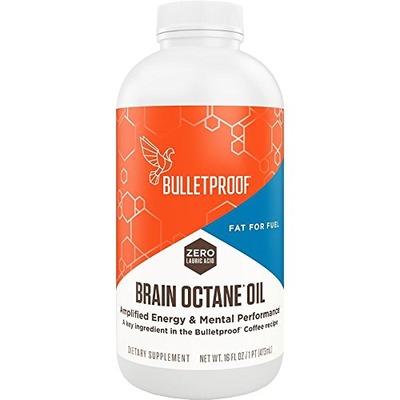 Bulletproof Brain Octane Oil, Reliable and Quick Source of Energy, Ketogenic Diet, More Than Just MCT Oil (16 Ounces), Amazon, 