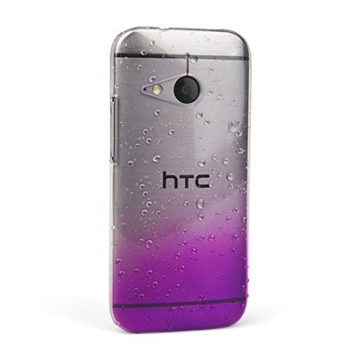 Yousave Accessories HTC One Mini 2 Case Purple / Clear Raindrop Hard Cover, Amazon, 