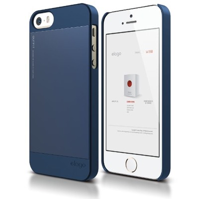 elago S5 Outfit Aluminum and Polycarbonate Dual Case for the iPhone 5/5S - eco friendly Retail Packaging (Jean Indigo) - Spark Design Award, Amazon, 
