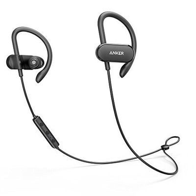 Anker Soundbuds Curve Wireless Waterproof Built-In Microphone In Ear Lightweight Sports aptX Bluetooth Headphones (Black), Amazon, 