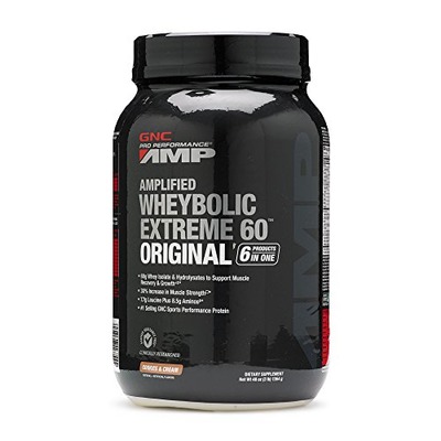 GNC Pro Performance AMP Wheybolic Extreme 60 Original Whey Protein Vanilla 3 lb, Amazon, 