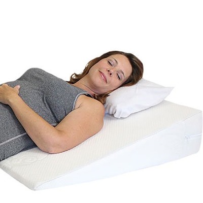 Acid Reflux Wedge Pillow with Memory Foam Overlay and Removable Microfiber Cover BIG by Medslant. Recommended size for GERD and other sleep issues., Amazon, 