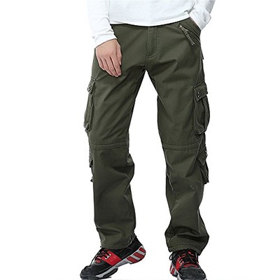 ZOOB MILEY Men's Cotton Cargo Pant Multi-pockets Winter Fleece Military Pants Armygreen Tag 36, Amazon, 