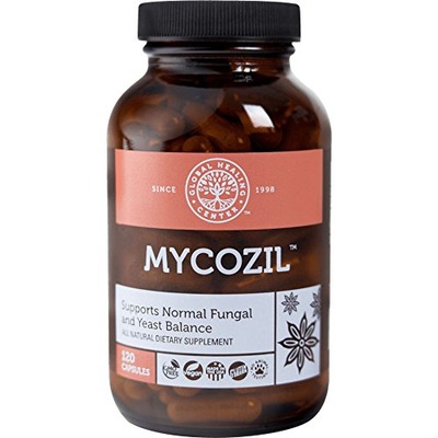 Mycozil All Natural Yeast & Fungal Cleanser Made from Wildcrafted Herbs by Global Healing Center (120 Capsules), Amazon, 