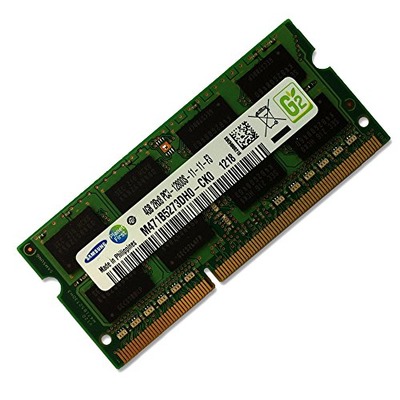 Samsung 4GB DDR3 PC3-12800 1600MHz 204-Pin SODIMM Laptop Memory Module RAM. Model M471B5273DH0-CK0, Amazon, 