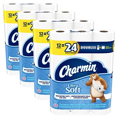 Charmin Ultra Soft Double Roll Toilet Paper, 48 Count, Amazon, 