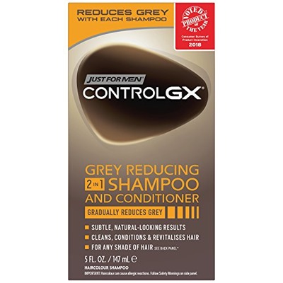 Just For Men Control GX 2 in 1 Shampoo and Conditioner, 5 Fluid Ounce, Amazon, 