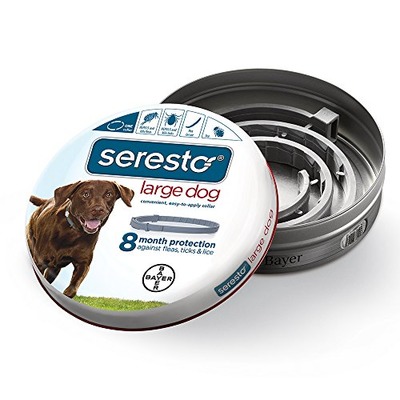 Bayer Seresto Flea and Tick Collar for Large Dog- from 7 weeks onwards or over 18 lb, 8 Month Protection, Amazon, 