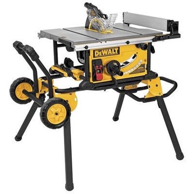 DEWALT DWE7491RS 10-Inch Jobsite Table Saw with 32-1/2-Inch Rip Capacity and Rolling Stand, Amazon, 