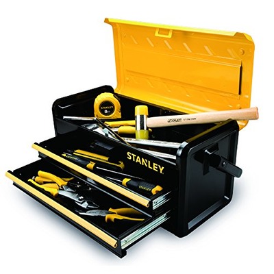 Stanley Tools and Consumer Storage STST19502 Metal Box with 2 Drawers, 19, Amazon, 