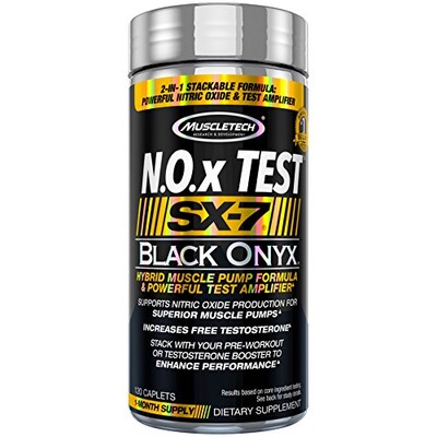 MuscleTech Sx-7 Black Onyx Nox Test, 120 Count , Amazon, 