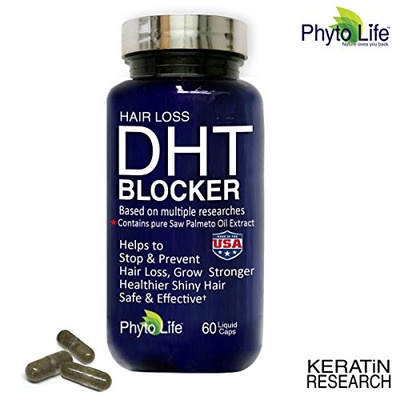 HAIR LOSS DHT BLOCKER NATURAL SUPPLEMENT WITH SAW PALMETTO PURE OIL EXTRACT 30 DAY SUPPLY, Amazon, 
