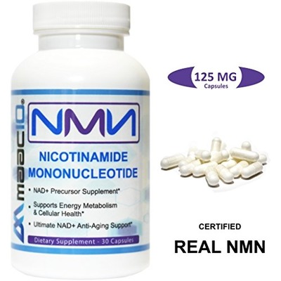 MAAC10-125mg NMN Nicotinamide Mononucleotide. Powerful NAD+ Supplement. Promotes Anti-Aging DNA-Repair, Sirtuin Activation & Energy Metabolism. (30 capsules), Amazon, 