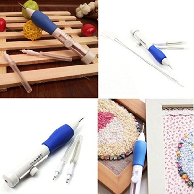 KINGSO Magic Embroidery Pen Embroidery Stitching Punch Needle Set Craft Tool Knitting Sewing Tool for Embroidery Threaders, Amazon, 