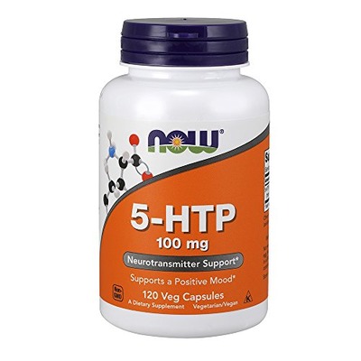 NOW 5-HTP 100 mg,120 Veg Capsules, Amazon, 