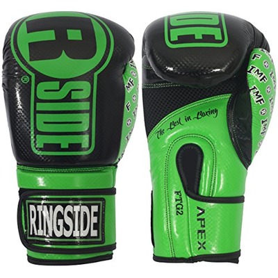 Ringside Apex Flash Sparring Gloves, Black/Green, 16 oz, Amazon, 