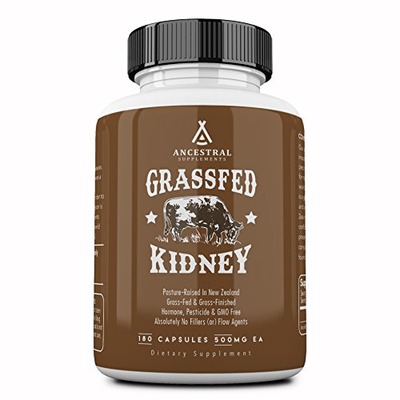 Ancestral Supplements Kidney (High In Selenium, B12, DAO) â Supports Kidney, Urinary, Thyroid & Histamine Health (180 capsules), Amazon, 