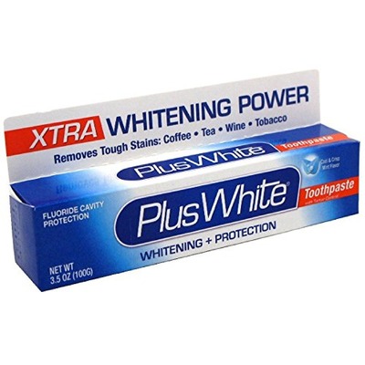 Plus White Toothpaste Xtra Whitening Mint Paste 3.5 Ounce (103ml), Amazon, 