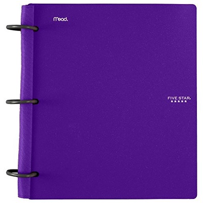 Five Star Flex Hybrid NoteBinder, 1 Inch Binder, Notebook and Binder All-in-One, Royal Purple (72514), Amazon, 