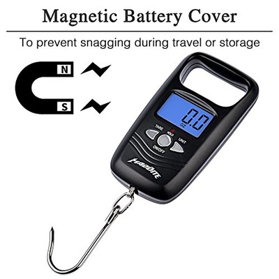 MadBite Fishing Gear Tool, Portable Digital Fish Scale Waterproof, Digital Fishing Scale Accurate with Thermometer, Amazon, 