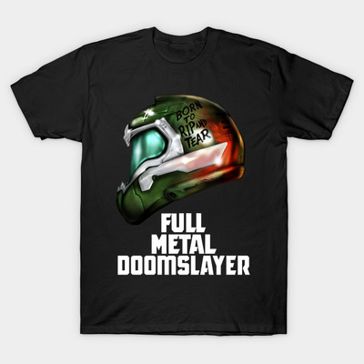 Full Metal Doomslayer T-Shirt, TeePublic, 