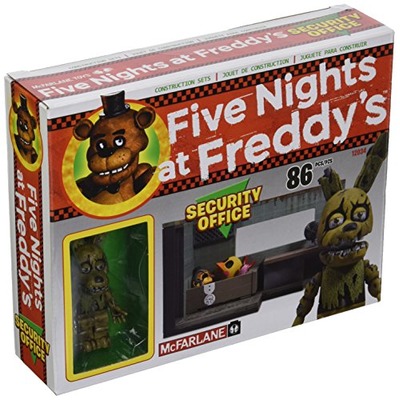 McFarlane Toys Five Nights At Freddy's Security Office with Springtrap Construction Set, Amazon, 