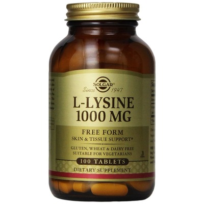 Solgar L-Lysine Tablets, 1000 mg, 100 Count, Amazon, 