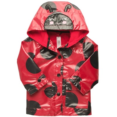Hooded Ladybug Rain Jacket, OshKosh, 