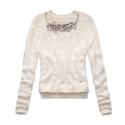 JORIE NECKLACE SWEATER EASY FIT, Abercrombie, 