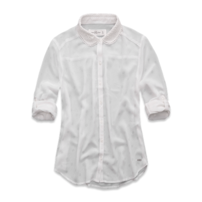 Codie Chiffon Shirt, Abercrombie, 