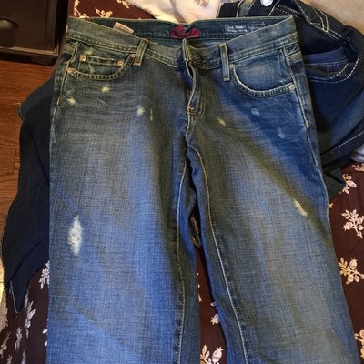 Blue cult jeans pre-fabricated holes in pockets  , Poshmark, 