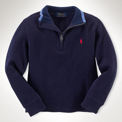 COTTON HALF-ZIP PULLOVER, RalphLauren, 