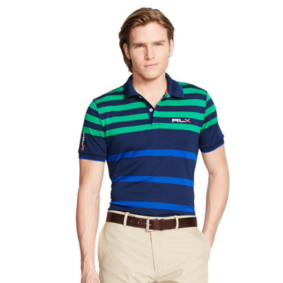 TAILORED-FIT STRIPED POLO, RalphLauren, 