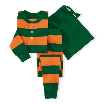 STRIPED COTTON SLEEPWEAR SET, RalphLauren, 