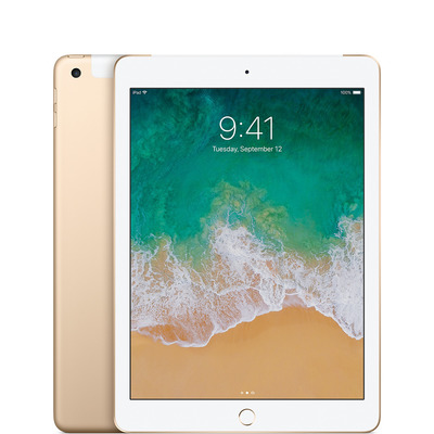 Refurbished iPad Wi-Fi + Cellular 128GB - Gold (5th generation), Apple, 