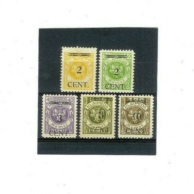 MEMEL Stamps #N12,N13 & N15 MVLH F-VF 1923 Issued Under Lithuanian Occupation, Ebay, 
