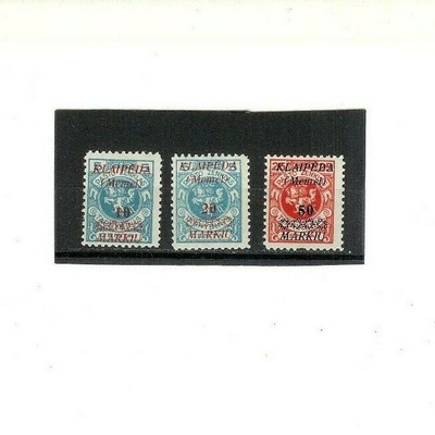 MEMEL Stamps #N12,N13 & N15 MVLH F-VF 1923 Issued Under Lithuanian Occupation, Ebay, 