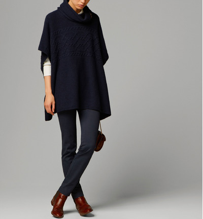ARRAN WOOL CAPE WITH LEATHER BUCKLES, MassimoDutti, 