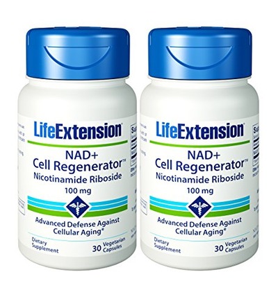 Life Extension Nad+ Cell Regenerator Nicotinamide Riboside Capsules, 30 Count (2 Pack), Amazon, 