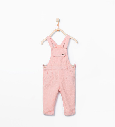 Embroidered dungarees, Zara, 