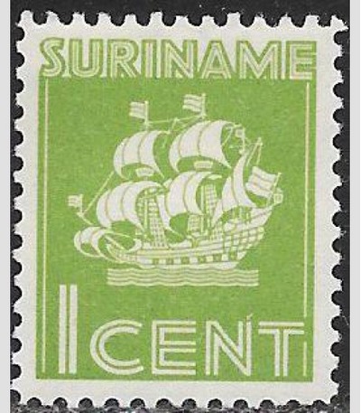 Suriname 142 Unused/Hinged - ‭Van ‭Walbeeck's Ship, HipStamp, 