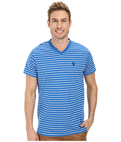 U.S. POLO ASSN. Thin Stripe V-Neck T-Shirt, 6pm, 