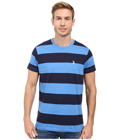 U.S. POLO ASSN. Rugby Stripe Crew Neck T-Shirt, 6pm, 