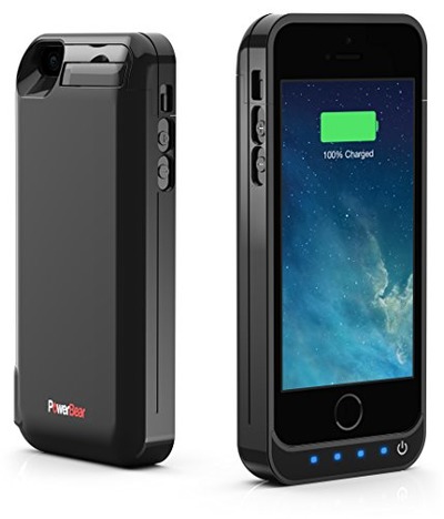 PowerBear iPhone 5SE / 5S / 5C / 5 Extended Rechargeable Battery Case [4000mah] Built in USB Power Bank Capacity (Up to 2.5X Extra Battery) - Black [24 Month Warranty and Screen Protector Included], Amazon, 