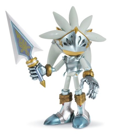 Jazwares Sonic and the Black Knight 5'' Sir Galahad (Silver) Figure, Amazon, 