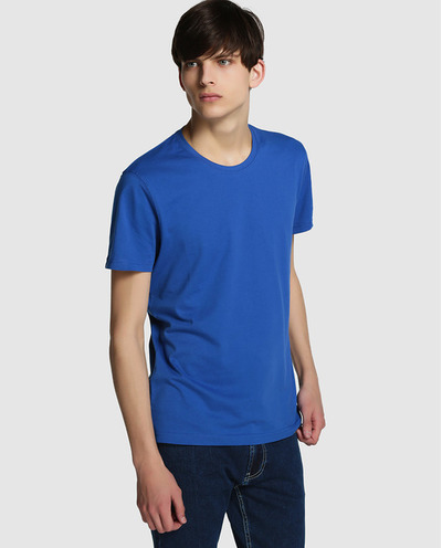 Camiseta de hombre Easy Wear azul de manga corta, El-Corte-Ingles, 