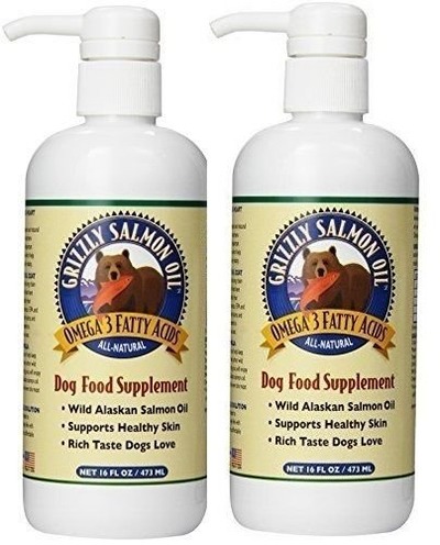 Grizzly Salmon Oil All-Natural Dog Food Supplement in Pump-Bottle Dispenser 16 ounces (2 pack), Amazon, 