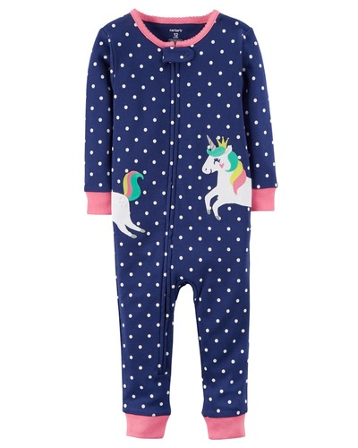 Toddler Girl 1-Piece Unicorn Snug Fit Cotton Footless PJs | Carters.com, Carters, 
