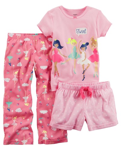 Toddler Girl 3-Piece Ballerina Jersey PJs | Carters.com, Carters, 