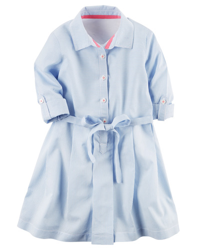 Kid Girl Striped Poplin Shirt Dress | Carters.com, Carters, 